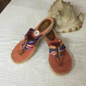 Cliffs Multi Stipe Thong Sandals